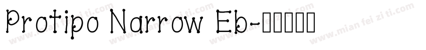 Protipo Narrow Eb字体转换